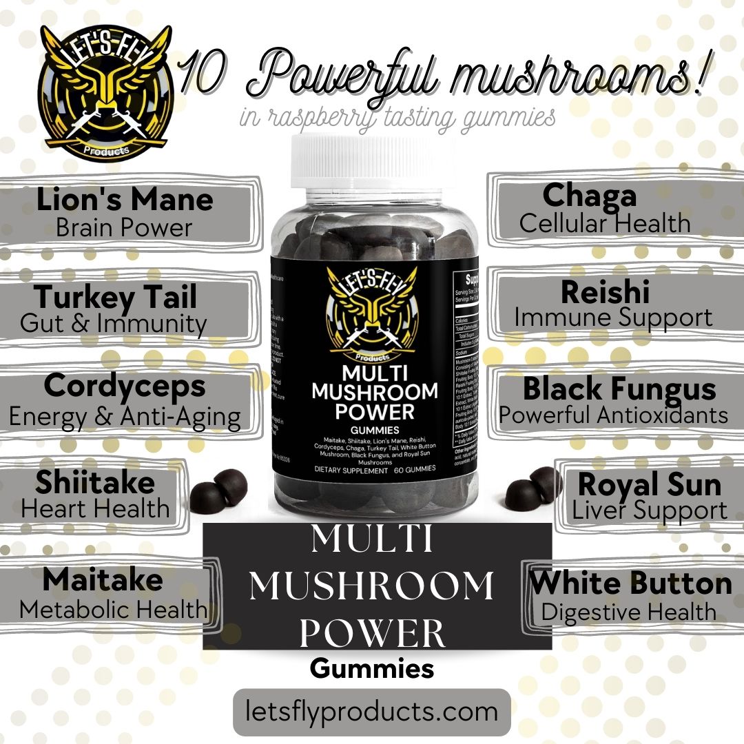 Multi Mushroom Power - Let's Fly Products