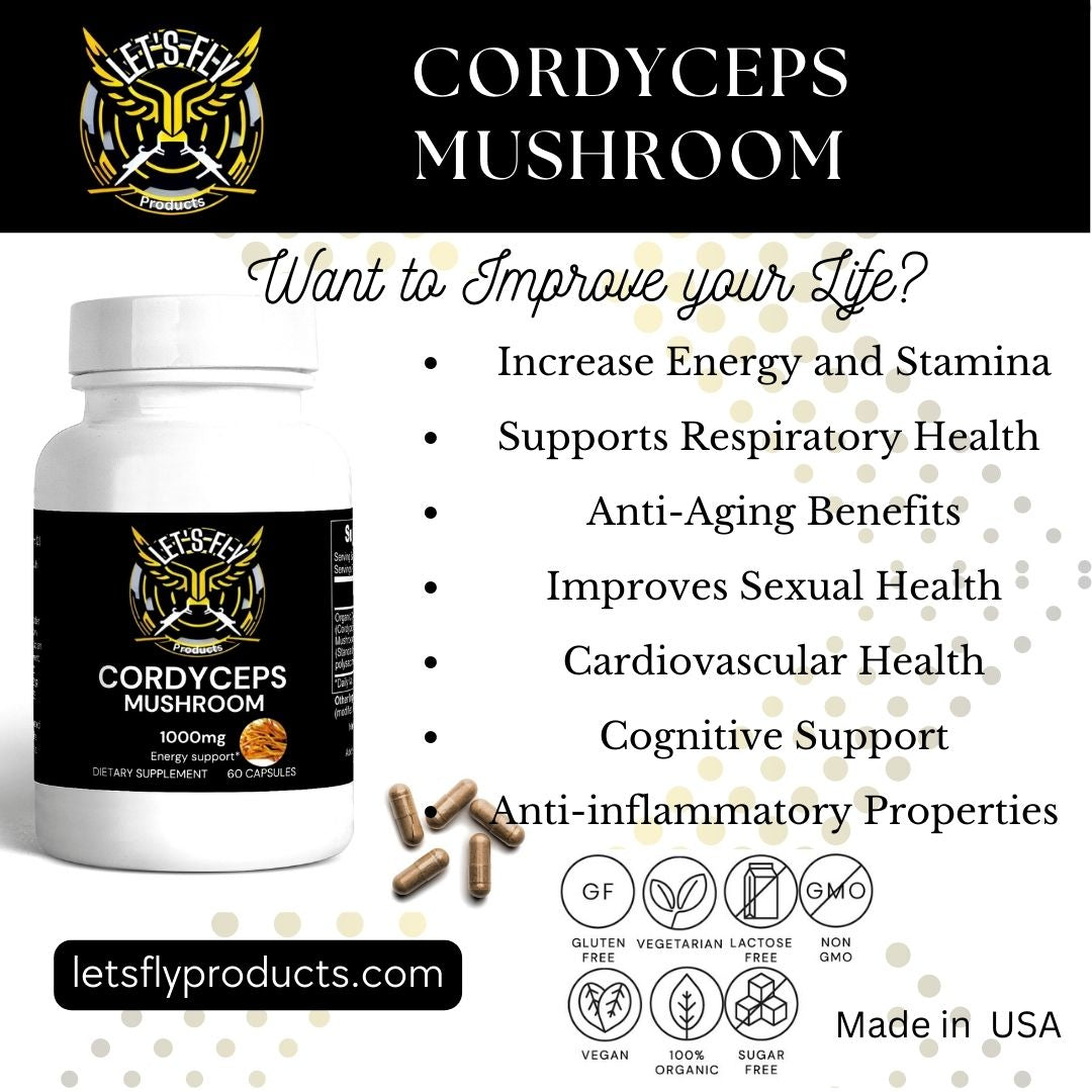 Cordyceps Mushroom - Let's Fly Products